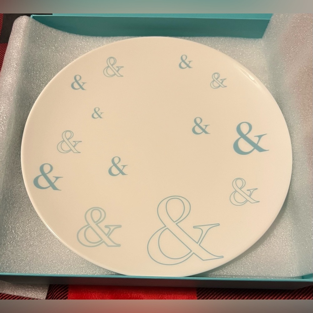 Tiffany & Co. Limited Edition Ampersand Plates! W/ box & ribbon! Bone China!